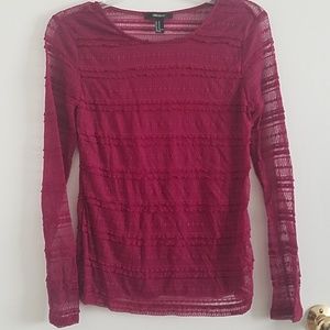 Lace long sleeved tee